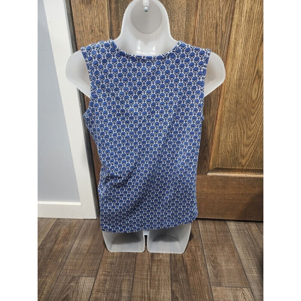 Vera Bradley tank top blue White stretch cotton women‘s Small - Picture 3 of 5